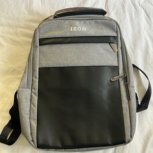 Backpack IZOD NWOT Penn Business Travel Slim Durable Laptop Backpack